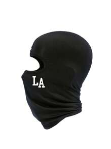 2pcs/1pc Letter Printing Ski Mask Balaclava Face Mask For Men Women Windproof Scarf For Snowboard Motorcycle Spring And Summer