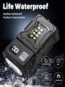 1/2/4PCS High Brightness Dual Light Source LED Flashlight, Multifunctional Mini Keychain Light, 6 Lighting Modes, Adjustable Lighting Angle, USB Rechargeable, With Stainless Steel Side Clip, Very Suitable For Outdoor Exploration, Camping, Emergency Situations, Daily Household Use, Hiking And Fishing,1200mah