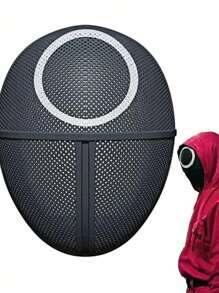 1pc/3pcsSquid Party Mask For Halloween & Cosplay - Applicable To For Party Themes, Performance Dress-Up & Masquerade Events - Durable Plastic, Unique Circle, Triangle, Square Designs, Comfortable And Durable, No Power Needed - Multicolor - View 10