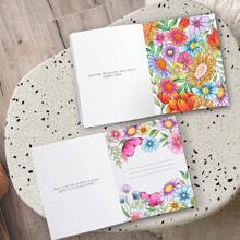 精美成人和女孩着色书 2 套，适合放松 - 感恩和正念着色书，带有励志名言，由于采用穿孔页，您可以将图画展示为对您个人成长的致敬，使其成为一份很棒的礼物，适合返校，学校用品 - 彩色 - 查看 3