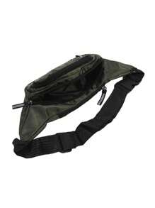 1pc Large-Capacity Men's Stylish Waterproof Waist Bag, Multi-Functional, Wear-Resistant, Multi-Compartment Waist Bag, With Adjustable Strap, Zipper Closure, Perfect For Sports, Fitness, Travel, Business And Daily Commute