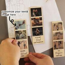 Imanes personalizados impresos con imanes, imanes de fotos personalizados, regalos de fotos, imprimidos con fotos, impresiones de anuncios de nacimiento - Multicolor - Ver 1