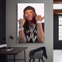 1pc Wall Arts Posters Pop K-King Rapper Von POSTER Poster Printing Wall Paintings Living Room Home Decoration, Suitable For Residential And Dormitory Walls, Living Room And Bar Decoration, Dining Room Or Bathroom, Room Decoration, High Quality Without Frame, Indoor/Outdoor Canvas Art, Frameless Gifts Birthday Graduation