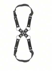 Women's Fashion, PU Leather, Leg Restraint Straps, Gothic Style Straps, Stud Decorations, Thigh Straps, Accessories For Couples, Dates, Parties, Outfits Sexy Lingerie Accessories