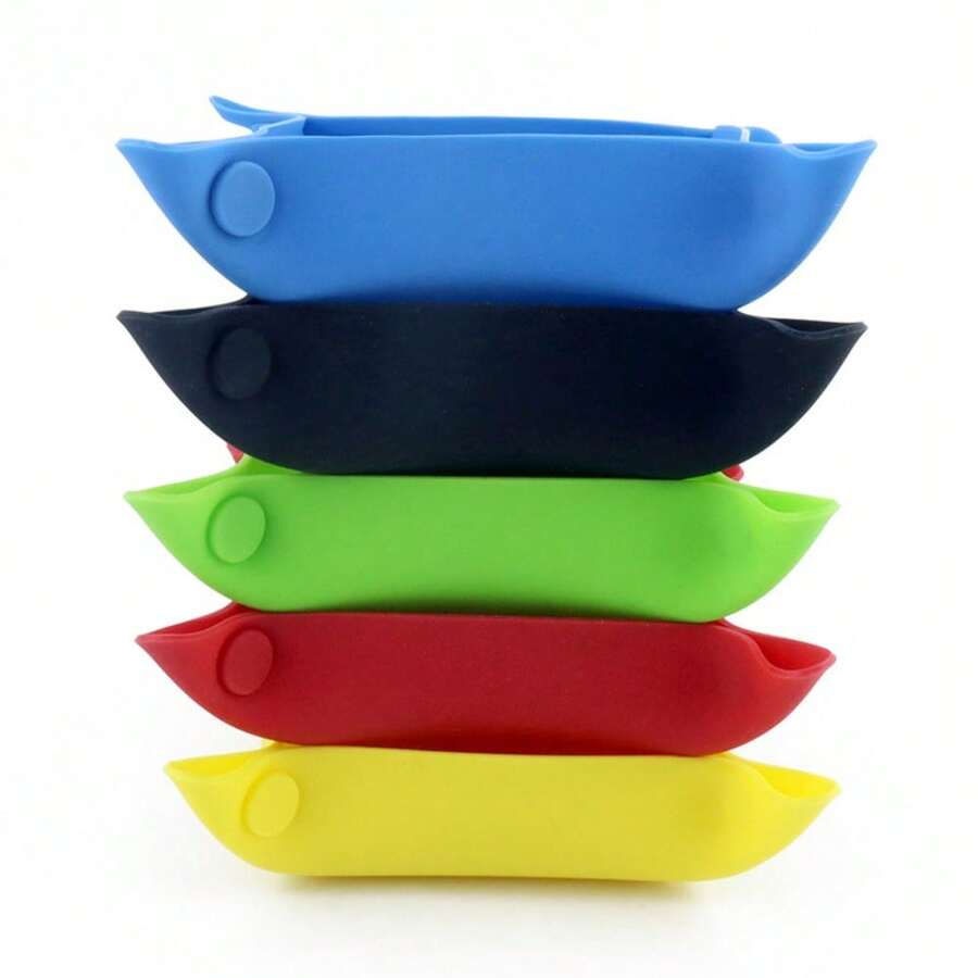 Convenient 5 - Piece Silicone Folding Trays - Ideal For Busy Parents & Gaming Enthusiasts! - Set - View 1