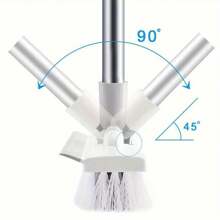Long Handle Floor Matte Brush Hard Bristles 2 In 1 Shower Brush With Scraper To Clean The Kitchen, Walls, Tile, Grout, Bathtub And Carpet, Brush Broom Scrubbing Garage, Patio Deck