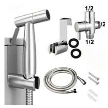 1 Set Bathroom-Matching Pet Grooming Basin, Copper Pressure-Reducing Valve Body For Pet Bath Tub/Bathroom/Shower, Multi-Functional - Silver - View 14