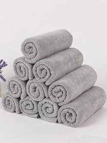 1pc Light Grey Microfiber Gym Towels - Bleach-Proof, Quick Dry, Soft & Absorbent For Salon, Spa, Pool, Home & Hair Care - Lightweight For Gym, Hotel & Travel