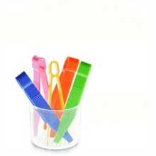 Plastic Tweezers, 5 Colors, Suitable For Delicate Beads, Plants, Insects Tool Kit (Random), Easter Gift