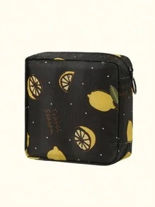 1 Peça Bolsa de Armazenamento de Absorventes Higiênicos, Necessaire Portátil de Grande Capacidade, Estilo Minimalista, Tecido Impermeável para Armazenar Absorventes Higiênicos, Protetores Diários e Tampões, Vibes Boho