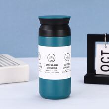 1 件 350ML/12oz 新款日式 304 不锈钢直身双层真空隔热咖啡杯，便携学生简约直杯，时尚女士水瓶 - 多色 - 查看 8