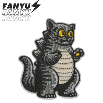 可爱动物、恐龙、朋克摇滚、冒险、卡通刺绣贴片，DIY服装装饰熨烫贴花，服装辅料，S码，适用于包包、鞋子、帽子修补，夏季，学校