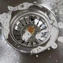 قطعتان مصفاة من الفولاذ المقاوم للصدأ لاستخدام المنزل، مصيدة الشعر لبالوعة الحمام والمطبخ، ديكور منزلي للحمام وديكور الخريف