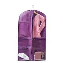 1 Stück halbdurchsichtiger einfacher staubdichter Kleider Aufbewahrungssack für Tanzkleid, Kleideraufbewahrungssack für Anzüge, für Kleiderschrank und Reisen, mit sichtbarem halbdurchsichtigem Fenster, geeignet für Wettbewerbe, Reisen und Aufbewahrung - Schutz der Kleidung vor Staub und Falten