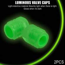 2 UNIDADES Tapas de válvula fluorescentes universales para Mi M365 Pro, Mi3, Mi4, Mi4 Lite, Ninebot Max G30, G2 E-scooter, tapas de válvula luminosas