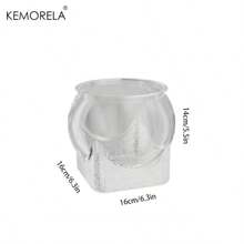 KEMORELA 1pc Round High-Transparency Shatterproof Pet Fish Tank, Scratch-Resistant Desktop Hydroponic Goldfish Aquarium, No Electricity Needed, PP Material, Ideal For Home Decor & Small Hydroponics