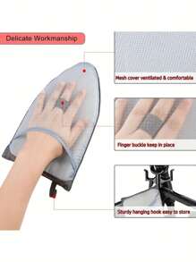 Portable Mini Ironing Board, High Temperature Resistant Sponge Handheld Steam Pad, Small And Portable Clothing Ironing Pad, Easily Solve Wrinkles, Mini Ironing Board, Hanging Ironing Machine, No Electricity Required, A Must-Have For Apartments And Home Travel, Compact And Foldable Design, With Sponge Pad, Quickly Touch Up Clothes.