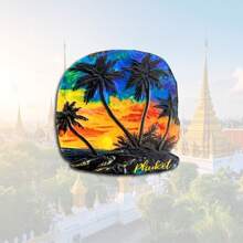 1pc Scenic Thailand Phuket Grand Palace, Chiang Mai Temple, Elephant, Food Resin Refrigerator Magnets, Travel Souvenir, Home Decor For Office, Bedroom, Cabinet, Meaningful Creative Gift