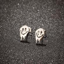 1 Pair Of Gothic Stainless Steel Stud Earrings For Men And Women Personalized Creative New Mini Small Earrings Punk Men/Women Jewelry
