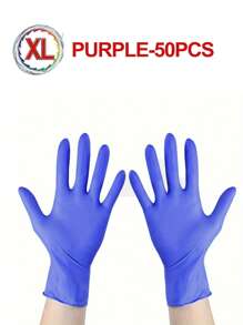Disposable Nitrile Gloves, Blue/Purple, Household Cleaning Gloves For Kitchen, Bathroom, Cleaning, Food Handling, Tattoo, Beauty, Hair Dye, Pet, Salon, Cleaning Supplies, Home Tools - Blue Purple - View 27