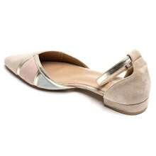 Casual Fashion Versatile Pointed Toe Women Flats - Beige - View 3