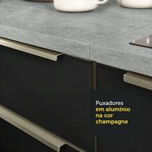 Gabinete Bajo Cocina Madesa Lux 70cm Sin Encimera Color Blanco/negro 01 - Blanco y Negro - Ver 8
