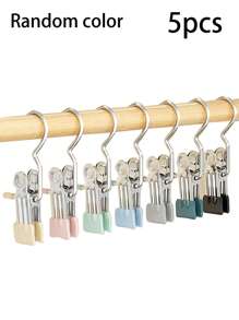 10pcs Of Stainless Steel Clothes Clip, Laundry Clothes Nail With Hook, Portable Hanging Clothes Clip, Wardrobe Organizer, Hanger Halloween Decorations Halloween Costumes Autumn Decor Festival Decor