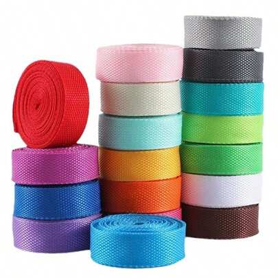 1pc 5 jardas 25mm PP Webbing Strap Canvas Poliéster Ribbon para mochila cintas bolsas artesanato DIY cinto bolsa cão acessórios