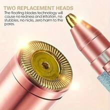 2-In-1 Electric Eyebrow And Nose Hair Trimmer, Rechargeable USB Battery Operated, Multipurpose Body Hair Removal Tool, Professional Automatic Brow Shaping Pen