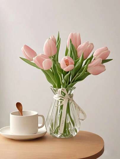 1pc Glass Vase, Geometric Hydroponic Plants Groen Pothos, Dried Flower Living Room ation, Arrangement Ornament, Diy Birthday Graduation Home view 2