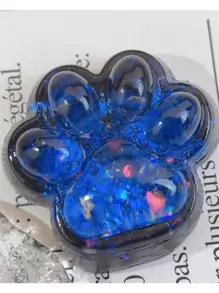 1 件星蓝猫爪挤压压力球，软橡胶，混合颜色，缓解焦虑和放松的创意玩具，适合青少年、儿童、办公桌、返校礼物，感官硅胶泥玩具