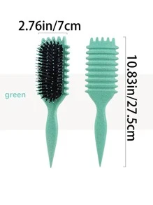 1 pieza Peine, hecho de tallos de nailon y trigo sarraceno, es un regalo perfecto para el Día de San Valentín. Presenta una función de masaje y se puede usar tanto en cabello seco como húmedo para desenredar y alisar el cabello sin nudos. Compacto y conveniente, fácil de transportar