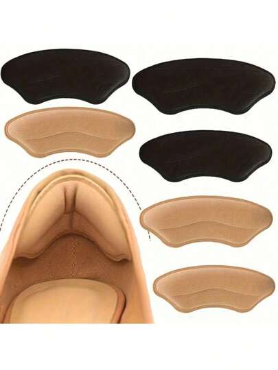 4 Piezas Almohadillas para talón para zapatos demasiado grandes, protectores de talón autoadhesivos, plantillas para el talón que mejoran el ajuste y la comodidad del zapato, evitan el deslizamiento y las ampollas del talón, accesorios para zapatos y botas, regalo del Día de San Valentín para niño y mujer