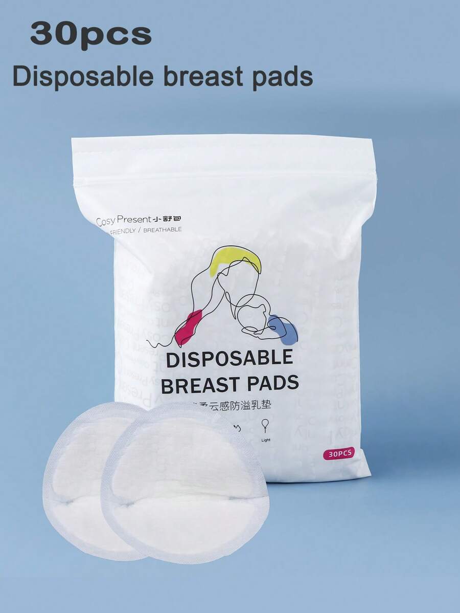 30 片/包 产后一次性透气防漏护理垫 适合哺乳期母亲 - 白色 - 查看 1