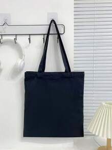 5 bolsas de lona con asa, bolsas de compras en blanco, bolsas de compras reutilizables de moda y multiusos, bolsas de regalo para reuniones anuales, puedes diseñar tú mismo, sencillas y elegantes, bolsas de regalo para damas de honor y bodas, bolsas para estudiantes, de vuelta a la escuela y para maestros
