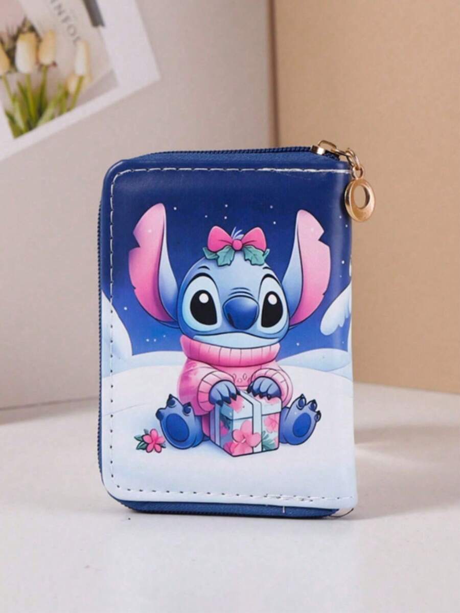Disney Stitch Wallet Cartoon Coin Purse Card Bag Zip Bag Best Gift For Family And Friends Kit Bag Purse For Lady Frozen Bag For Women Wallet Mini Wallet Purse Wallet Card Wallet Wallet