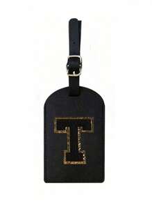 A-Z Initial Luggage Tag, TSA Approved Suitcase Tag With Privacy Cover And Name Card, Travel Essentials For Backpack, Travel Bag, Luggage, Travel Gear, Back To School, Fitness, School Supplies, Holiday, Camping, Vacation, Luggage Tag, Travel Accessories, Travel Essentials - Black - View 25