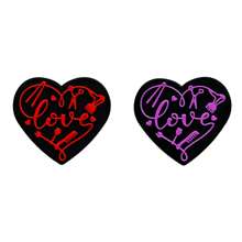 2pcs Heart-Shaped Silicone Jewelry DIY Accessories, Perfect For Necklace And Bracelet Making, Birthday Gift, Christmas Gift/Jewelry DIY Supplies - Multicolor - View 12