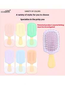 1 chiếc lược massage đệm khí dễ thương tùy chỉnh, có thể tùy chỉnh bằng văn bản, chữ ký, lược massage đệm khí lược túi khí, lược túi khí sử dụng tại nhà cho bé gái, học sinh, thanh thiếu niên, lược nhỏ cầm tay mini - Nhiều màu - Xem 3