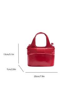 low tea 1 pieza Bolso de compra de unicolor de PU de baja altura, bolso de mano de moda casual con asas dobles, cierre con cremallera, adecuado para viajes, compras, citas, regalo de damas, apto para adolescentes, estudiantes universitarios, jóvenes profesionales, excelente para oficina, escuela, trabajo, negocios, ir y venir, exterior, viajes, senderismo