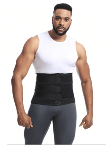 1 件，运动健身男士三条腰带健身束腹带塑身收腹带出汗收腹束腹带健身房配件腹部瘦身束腹带，腹部瘦身束腰带