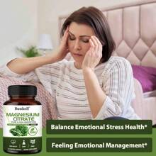 Magnesium Citrate Capsules 200mg - Supports Gut & Heart Health - 120 Capsules - 1瓶 - 查看 3