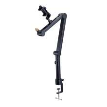 Desk-Mounted Microphone Arm, Flexible 360° Rotation, Adjustable Stand With Universal 3/8" To 5/8" Adapter And Whether To Bring Headphones Stand, Compatible With Blue , Hyperx Quadcast, And More - Headphone Holder - View 8