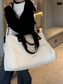 Travel Bag, A Fusion Of Exquisite Craftsmanship And Fashionable Style - White - View 6