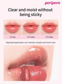Peripera K-Beauty Water Bare Tint, Mirror Watery Lip Gloss, Glass Lip Gloss, Lip-Plumping, Naturally Moisturizing, Lightweight, Glow-Boosting Long-Lasting, Comfortable, Non-Sticky, Mask Friendly, No White Film, K-Beauty, Korean Makeup