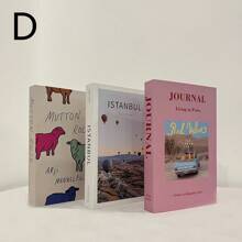 3pcs Modern Minimalist Fake Book Folding Style Decorative Props, Ideal For Home Decor And Stage Sets Best Gifts Birthday Graduation