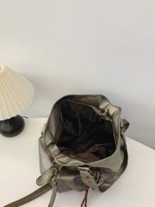 New Large Capacity Simple Casual Tote Bag, New Arrival Tote Bags For Woman - Champagne - View 6