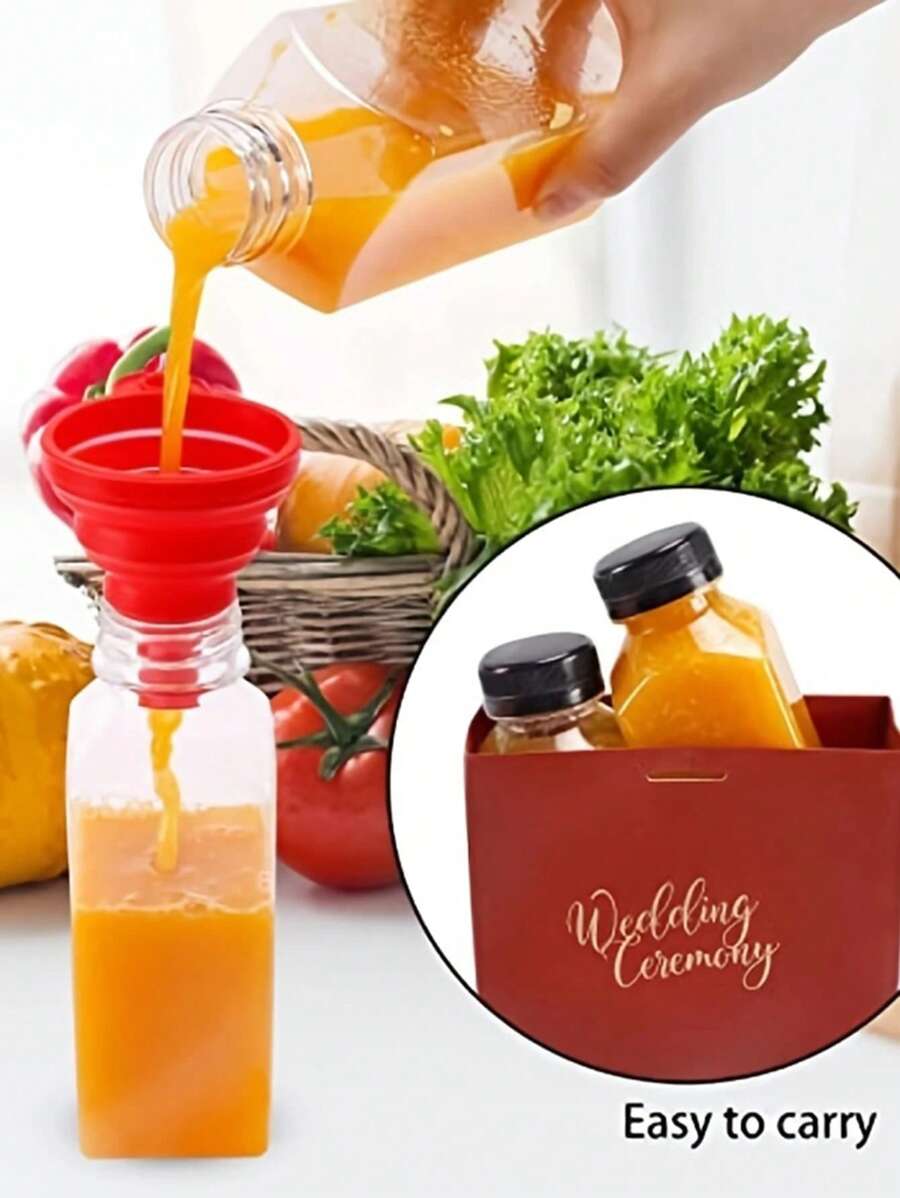 1pc Plastic Juice Bottles With Caps, 8oz 12oz(250ml,350ml),Juice Containers With Lids For Fridge, Reusable Juicing Bottles, Smoothie Bottle, Empty Plastic Juice Bottles, Drink Containers With Lids, Empty Milk Bottles Plastic Smoothie Drink Bottles Water Bottle For Outdoor For Sport - Multicolor - View 1
