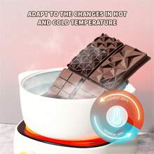 4 合 1 硅胶可分解巧克力棒模具，硅胶蜡融化模具，不粘自制蛋白质和能量棒模具