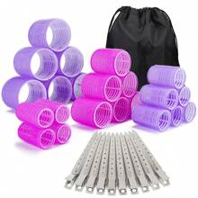 38PCS Hair Rollers Hair Curlers, Rollers, Curlers For Long Hair Thick, Jumbo Large Medium Small Rollers Set, 12 Stainless Steel Clips And Storage Bag ,Hair Rollers,Heatless Curls,Hair Curler,Hair Products And Accessories For Barber Salon Beauty Travel Essentials,Back To School,Travel Holiday Essentials,Hair Accessories For Women
